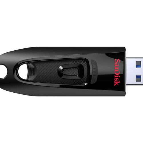 USB stik SanDisk Ultra 128 GB USB 3.0 – sort