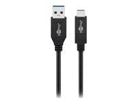 USB-C kabel Goobay 50 cm - USB 3.1 Gen 2, sort billede