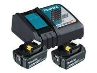 Batterioplader til elværktøj Makita DC18RC + 2 x 18 V 6,0 Ah batterier