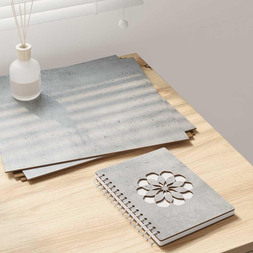 Dekor Panels 50 pcs Beton Grå 30 x 30 x 0,27 cm Konstrueret træ