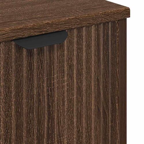 Badeværelsesskabsunder med dør Brun eg 60.5 x 33.5 x 61 cm