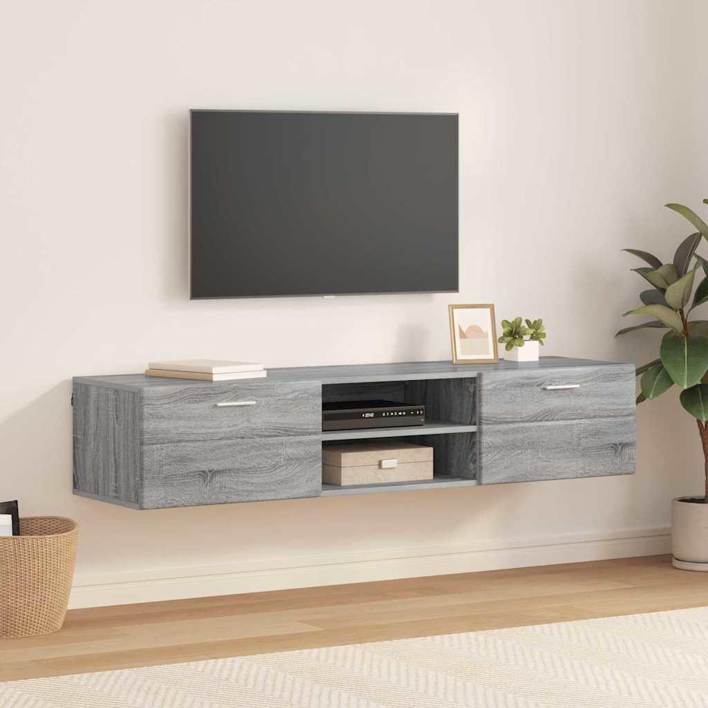 TV-skab Grå sonoma-eg 150 x 39 x 30 cm Konstrueret træ