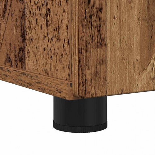 Badeværelsesmøbel sæt 3 stk Gammelt træ 76,5 x 35 x 64 cm