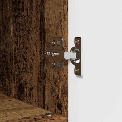 Badeværelsesmøbel sæt 3 stk Gammelt træ 76,5 x 35 x 64 cm