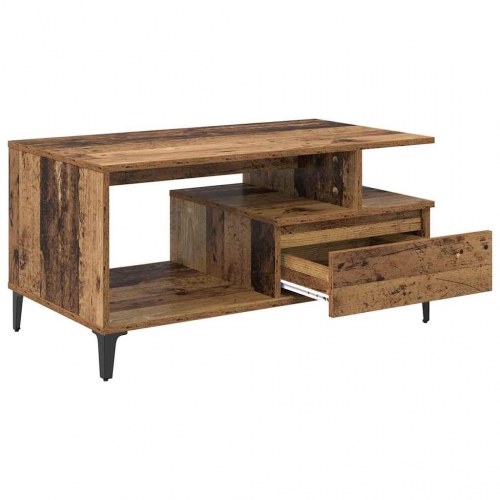 Sofabord i gammelt træ 90 x 49 x 45 cm