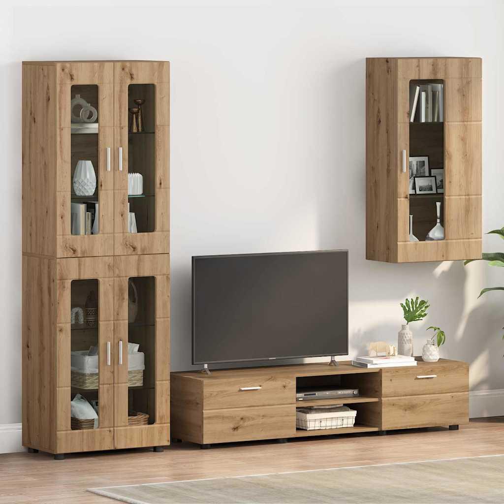Væghængt skab artisan eg 55 x 29 x 100 cm Konstrueret træ