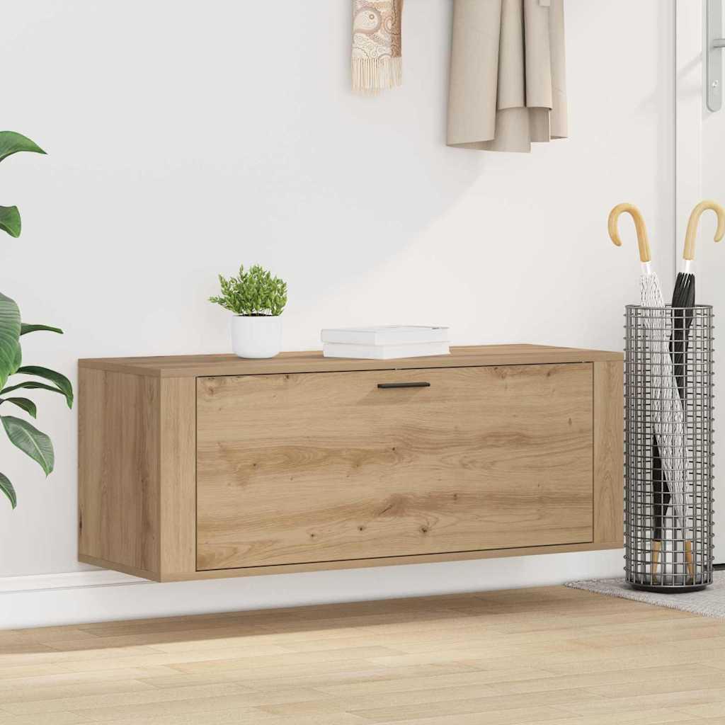 Sko skab med hylde artisan eg 100 x 35 x 38 cm Konstrueret træ