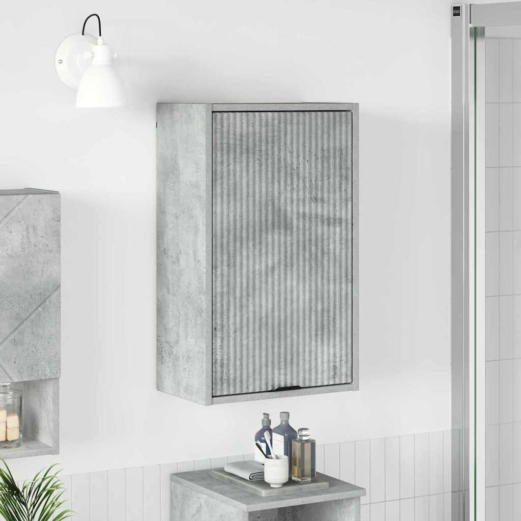 Badeværelsesskab Betongrå 39 x 23.5 x 65 cm Konstrueret træ
