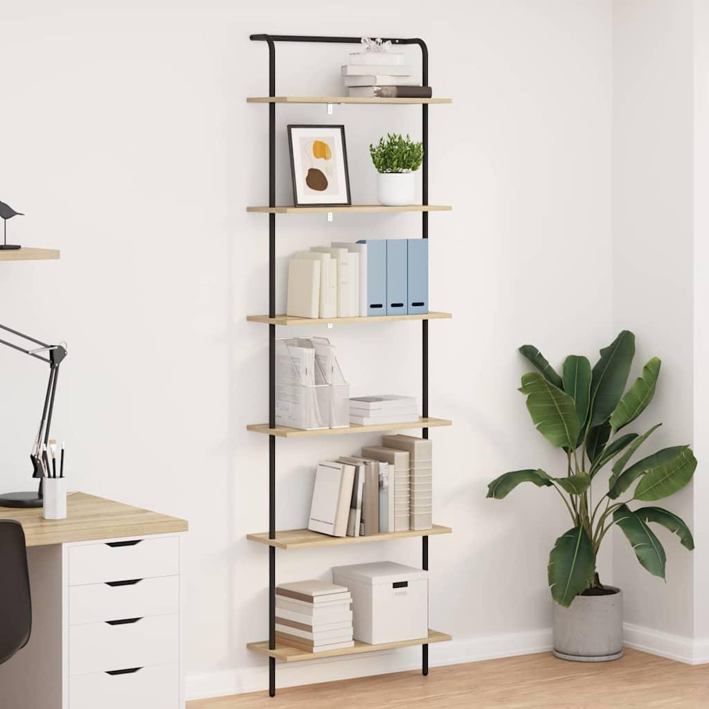 Bogreol Sonoma-eg 60 x 24 x 203 cm Konstrueret træ