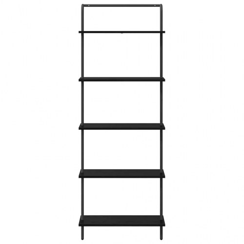 Bogreol Sort eg 60 x 24 x 168 cm Konstrueret træ