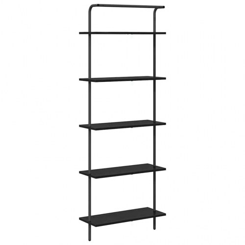 Bogreol Sort eg 60 x 24 x 168 cm Konstrueret træ