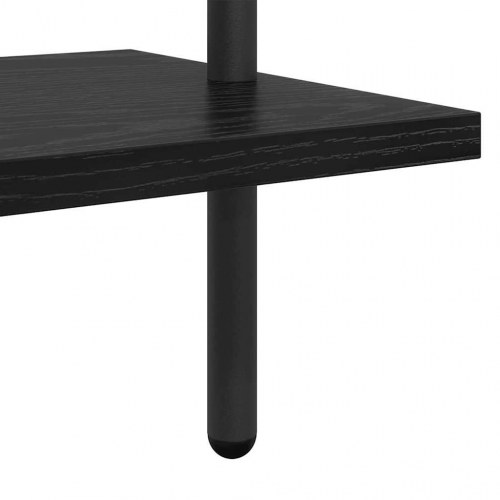 Bogreol Sort eg 60 x 24 x 168 cm Konstrueret træ