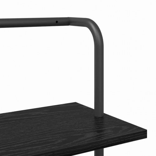 Bogreol Sort eg 60 x 24 x 168 cm Konstrueret træ