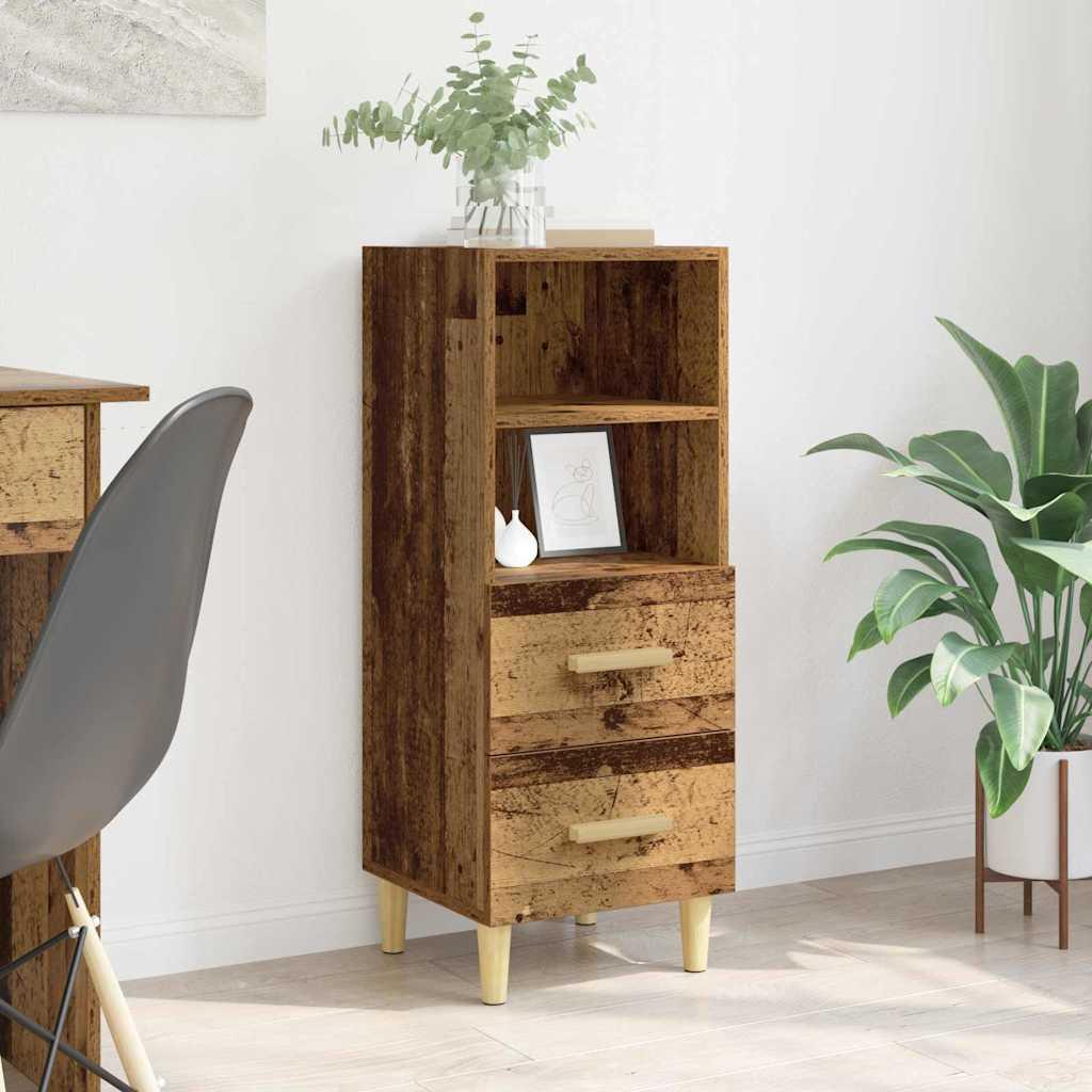 Sidebord Gammelt træ 34 x 34.5 x 90 cm Konstrueret træ