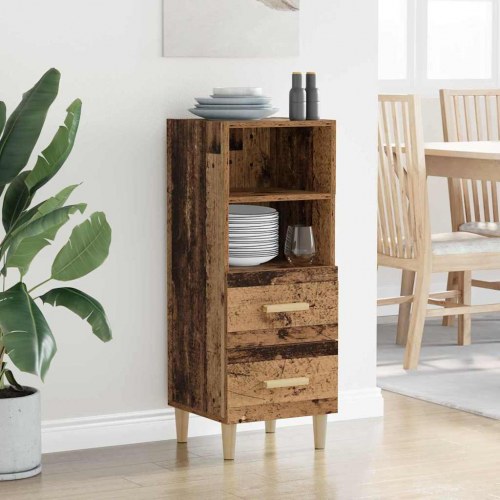 Sideboard i gammelt træ 34,5 x 34 x 90 cm