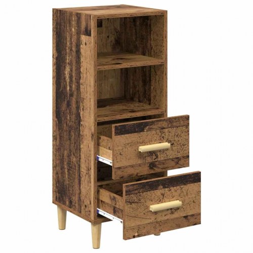 Sideboard i gammelt træ 34,5 x 34 x 90 cm