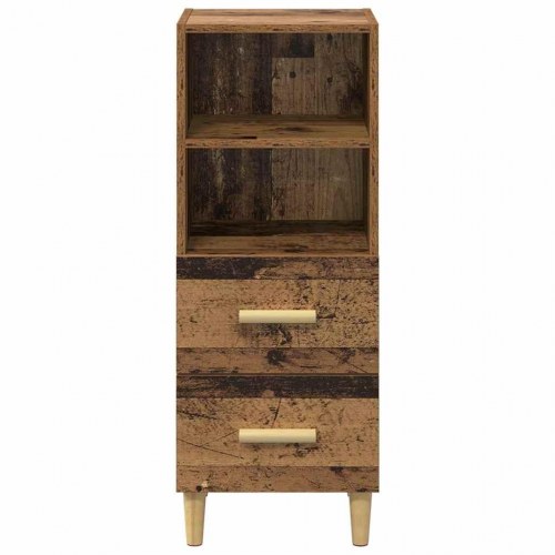 Sideboard i gammelt træ 34,5 x 34 x 90 cm