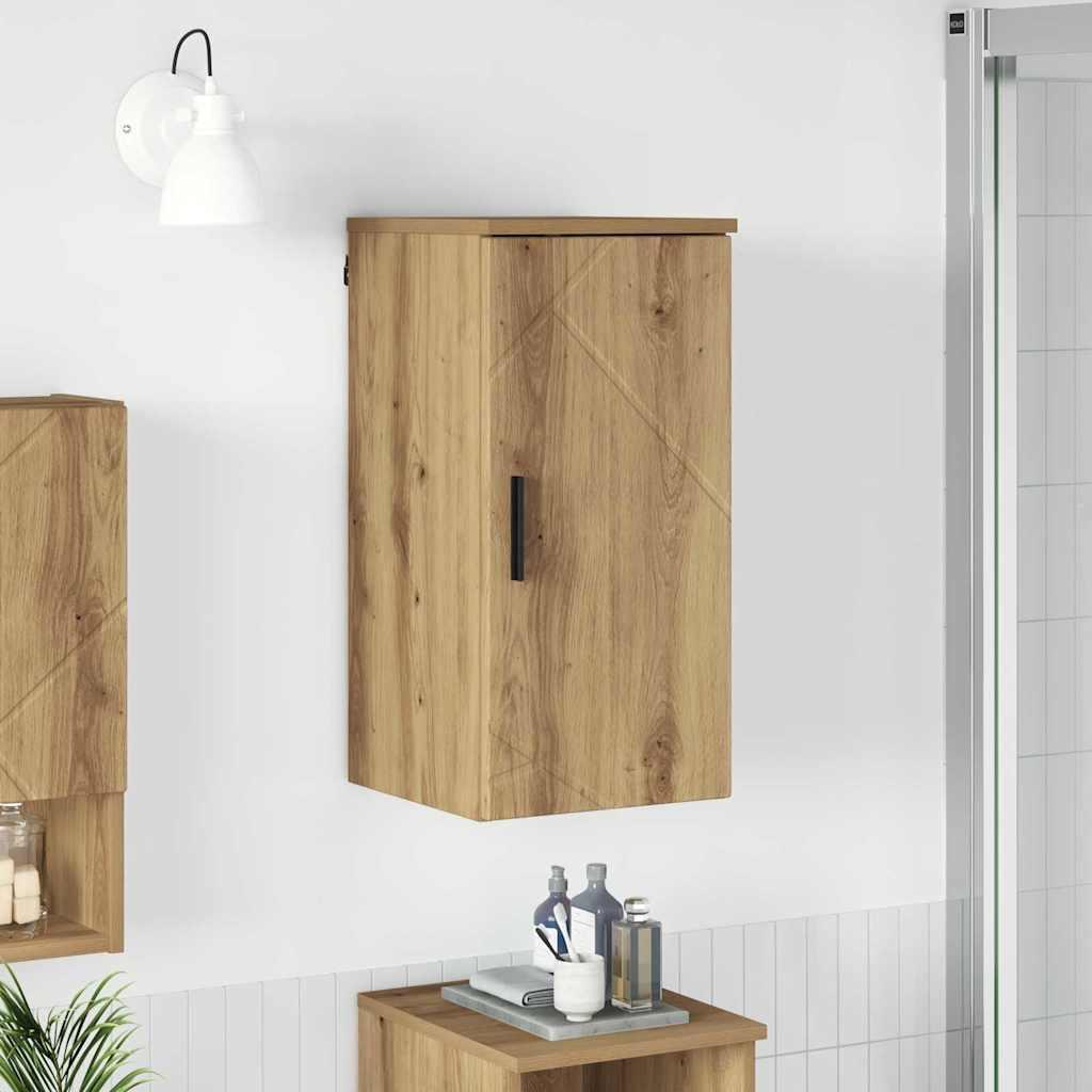 Badeværelsesskab artisan eg 30 x 31,5 x 61 cm Konstrueret træ billede