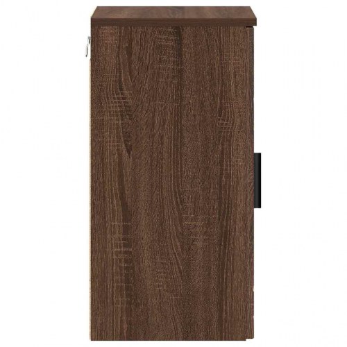 Badeværelsesskab brun eg 30 x 31,5 x 61 cm