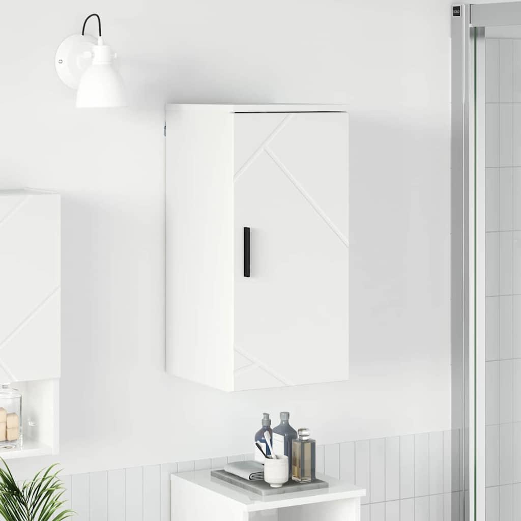 Badeværelsesskab med opbevaring Hvid højglans 30 x 31,5 x 61 cm
