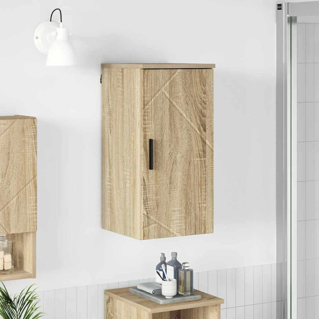 Badeværelsesskab Sonoma-eg 30 x 31,5 x 61 cm Konstrueret træ billede