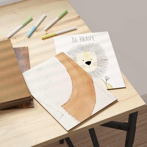 Dekorationspaneler 12 stk - røget eg, 15 × 21 × 0,27 cm, konstrueret træ