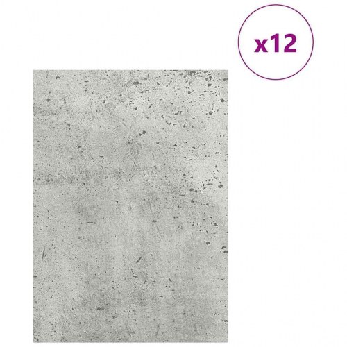 Dekorpaneler 12 stk. betongrå 15 x 21 x 0,27 cm