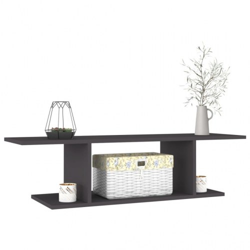 Væghængt tv-skab 103x30x26,5 cm grå