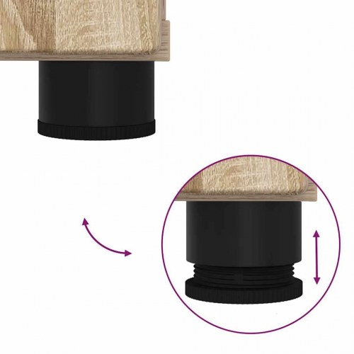 Højt badeværelsesskab med opbevaring Sonoma-eg 30 x 35 x 192 cm