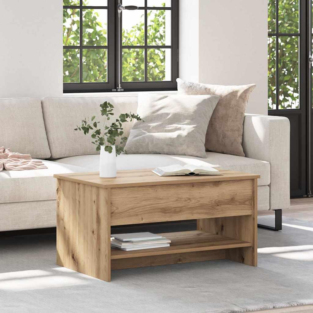 Sofabord artisan eg 80 x 50.5 x 41.5 cm Konstrueret træ