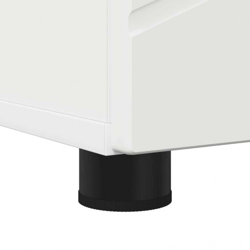 Højt badeværelsesskab Hvid 30 x 35 x 192 cm Konstrueret træ