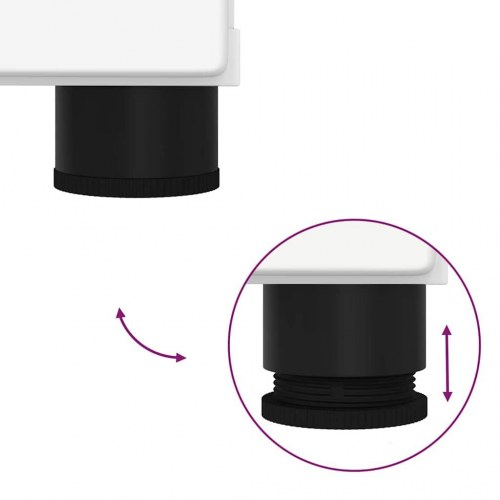 Højt badeværelsesskab Hvid 30 x 35 x 192 cm Konstrueret træ