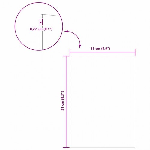 Dekorationspaneler 12 stk. hvid 15 x 21 cm i konstrueret træ