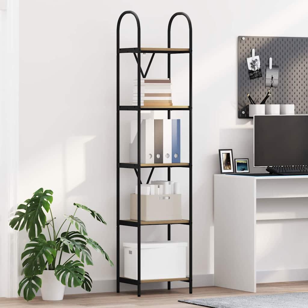 Bogreol Artisan Egetræ 40 x 30 x 183 cm Konstrueret træ