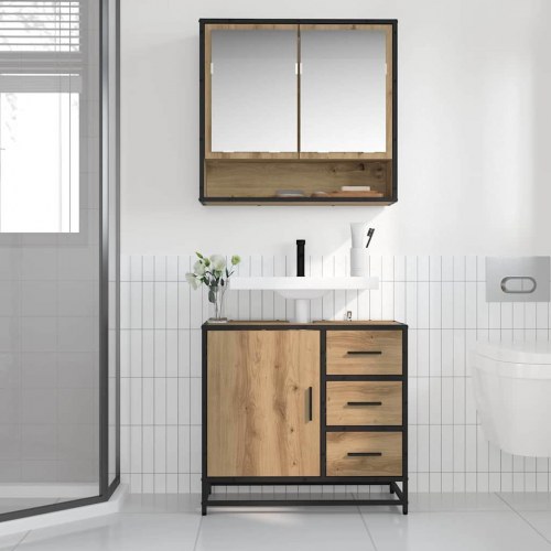 Badeværelsesskabsunder med skuffe artisan eg 65 x 33 x 60 cm