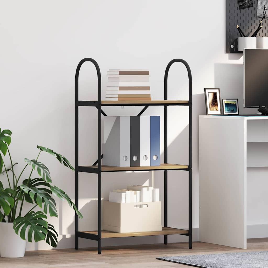 Bogreol Artisan Egetræ 60 x 30 x 109 cm Konstrueret træ