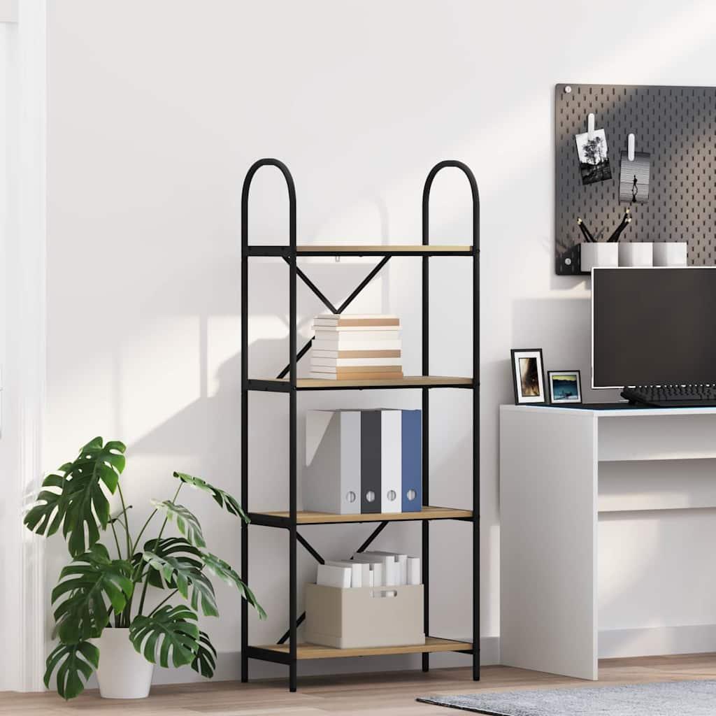 Bogreol Artisan Egetræ 60 x 30 x 146 cm Konstrueret træ