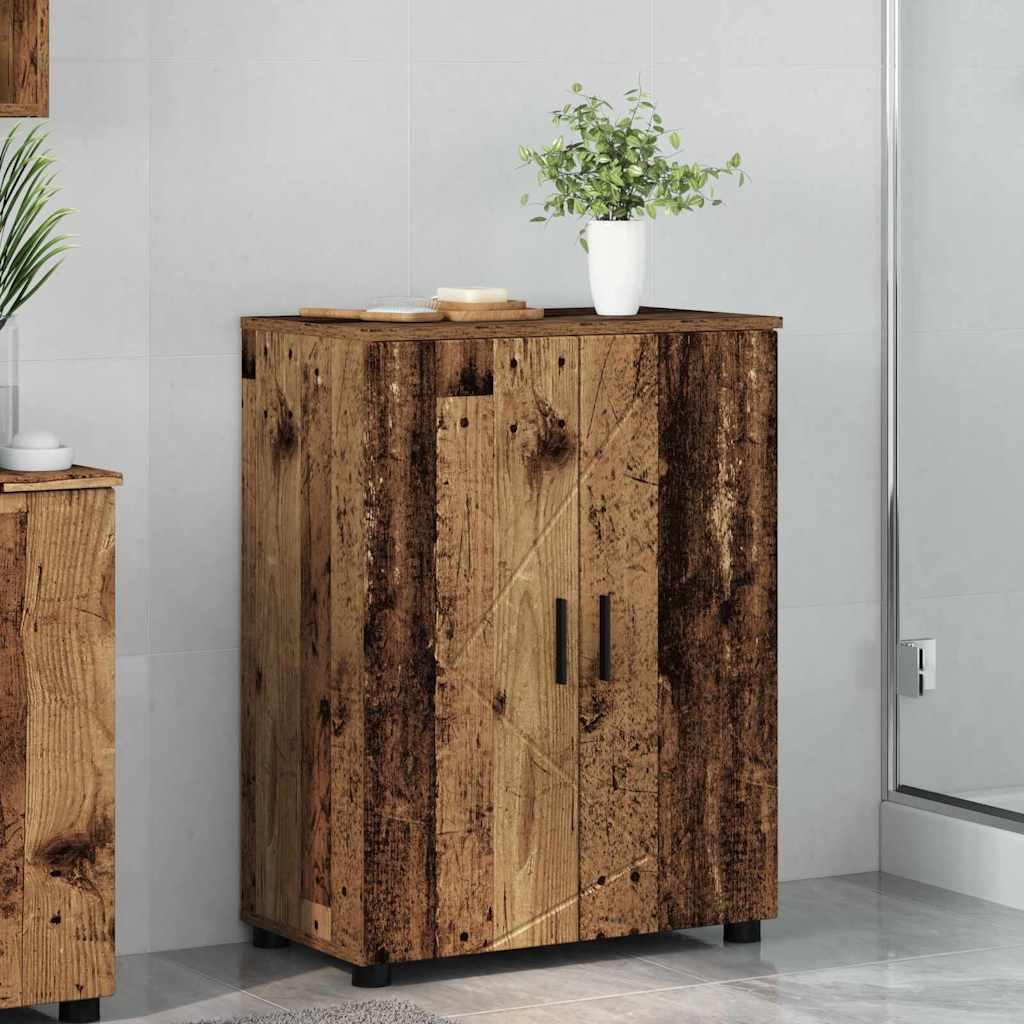 Badeværelsesskab Gammelt træ 60 x 35 x 80 cm Konstrueret træ