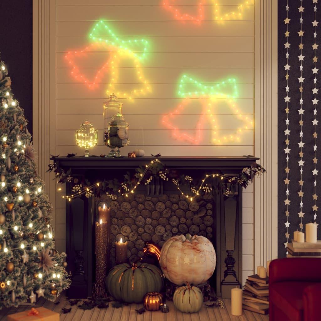 Juleklokker 2 stk. 50x56 cm 72 LED'er julefigur