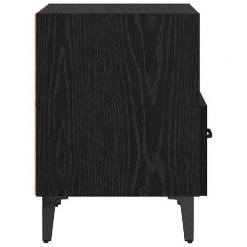 Sengebord 2 stk. sort eg 40 x 35 x 47,5 cm