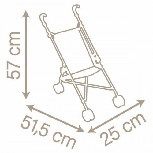 Dukke barnevogn - Smoby klapvogn til dukker