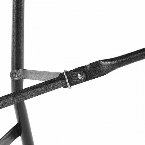 Havebord sammenklappeligt 180 × 74 × 73,5 cm - sort stål og polyethylen