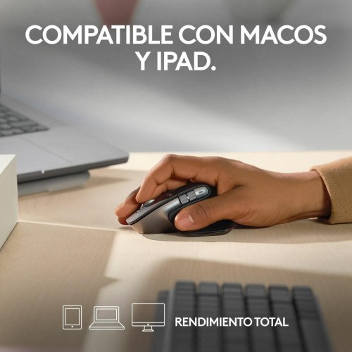 Trådløs mus Logitech MX Master 3S for Mac - 8.000 dpi, sort/sølv