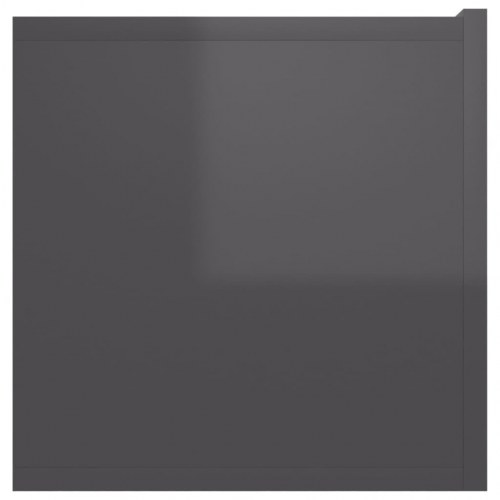 Væghængte tv-skabe 2 stk. 60x30x30 cm grå højglans