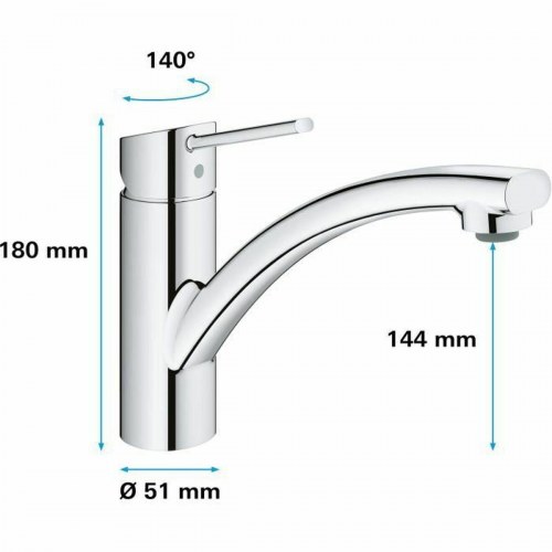 Køkkenarmatur Grohe 30358000 - sølvfarvet blandingsbatteri