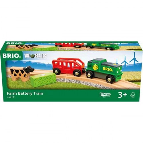 Tog til togbaner Brio Farm battery train - batteritog, 4 dele