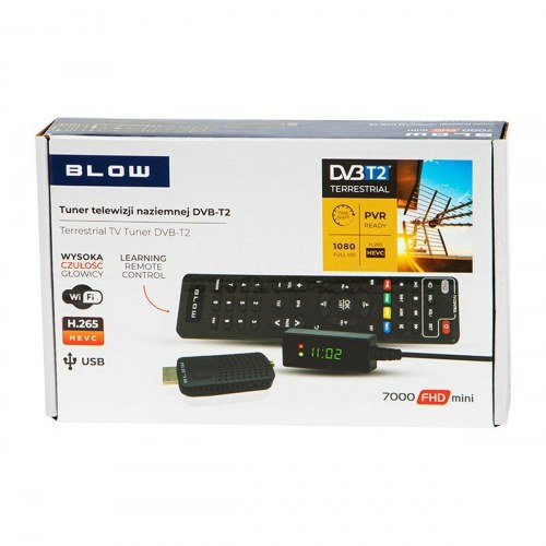 DVB-T2 modtager Blow - digital TV-tuner med HDMI og Wi‑Fi
