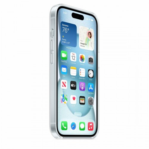 Mobilcover Apple iPhone 15 - gennemsigtigt polykarbonat