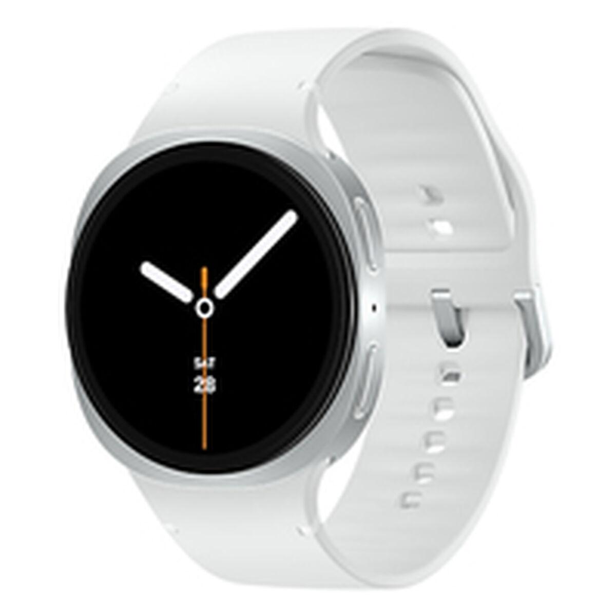 Smartwatch Samsung Galaxy Watch 8 - 44 mm, sølv/hvid, 1,5"