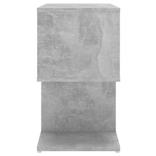 Sengeskabe 2 stk. 50x30x51,5 cm spånplade betongrå